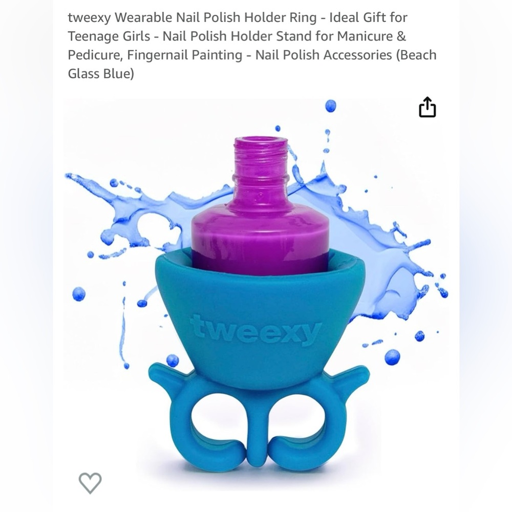 NWOT Tweexy Wearable Nail Polish Holder Ring.